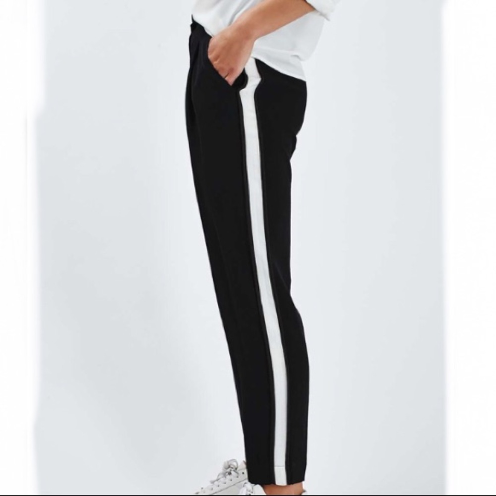 & Other Stories Side Stripe Straight Leg Trouser Pants